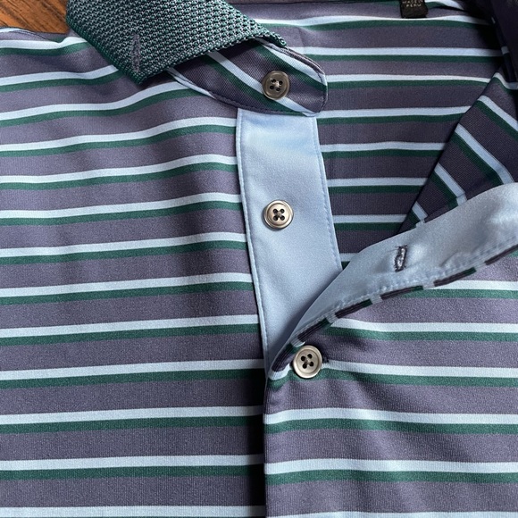Men’s Greyson Striped Golf Polo - Picture 6 of 7
